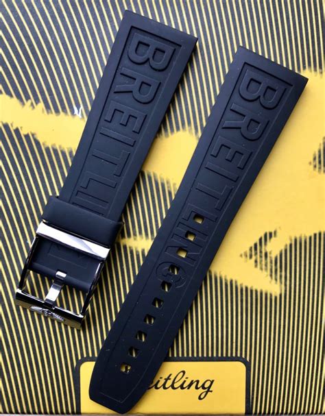 Breitling Black Rubber Strap 24